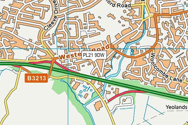 PL21 9DW map - OS VectorMap District (Ordnance Survey) PL21 9DW map - OS VectorMap District (Ordnance Survey)