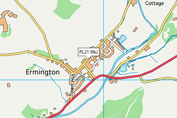 PL21 9NJ map - OS VectorMap District (Ordnance Survey) PL21 9NJ map - OS VectorMap District (Ordnance Survey)