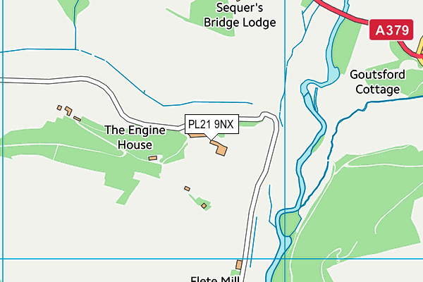 PL21 9NX map - OS VectorMap District (Ordnance Survey) PL21 9NX map - OS VectorMap District (Ordnance Survey)