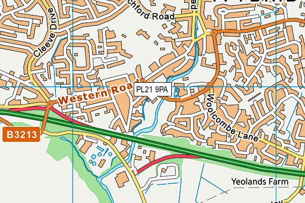 PL21 9PA map - OS VectorMap District (Ordnance Survey) PL21 9PA map - OS VectorMap District (Ordnance Survey)