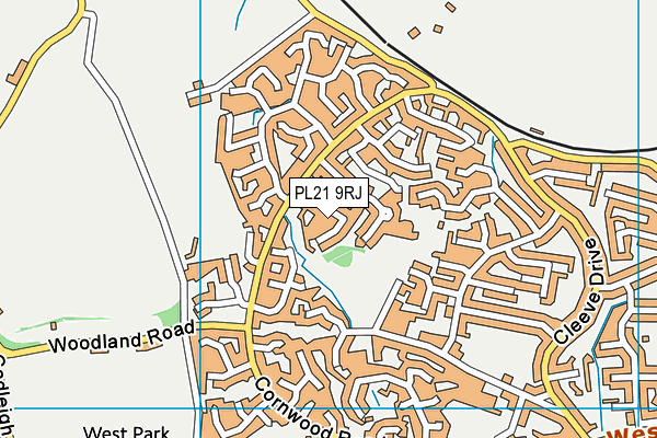 PL21 9RJ map - OS VectorMap District (Ordnance Survey) PL21 9RJ map - OS VectorMap District (Ordnance Survey)