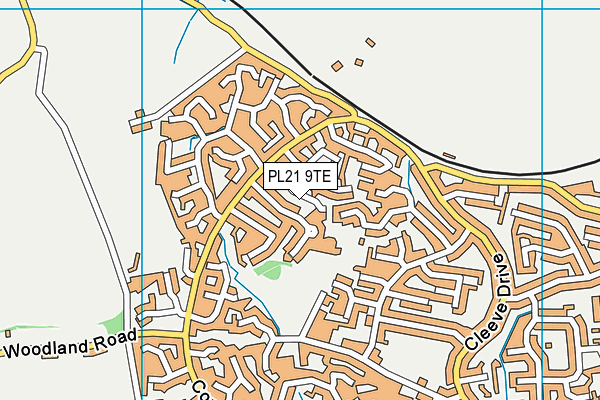 PL21 9TE map - OS VectorMap District (Ordnance Survey) PL21 9TE map - OS VectorMap District (Ordnance Survey)