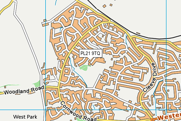 PL21 9TQ map - OS VectorMap District (Ordnance Survey) PL21 9TQ map - OS VectorMap District (Ordnance Survey)