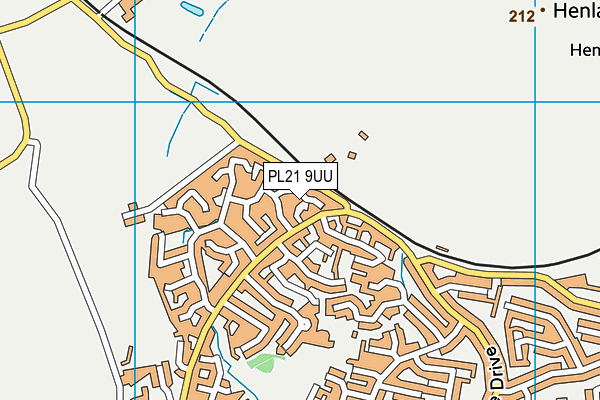 PL21 9UU map - OS VectorMap District (Ordnance Survey) PL21 9UU map - OS VectorMap District (Ordnance Survey)