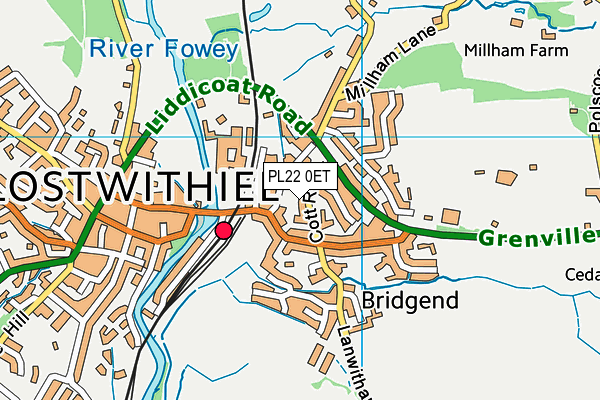 PL22 0ET map - OS VectorMap District (Ordnance Survey) PL22 0ET map - OS VectorMap District (Ordnance Survey)