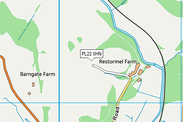 PL22 0HN map - OS VectorMap District (Ordnance Survey) PL22 0HN map - OS VectorMap District (Ordnance Survey)