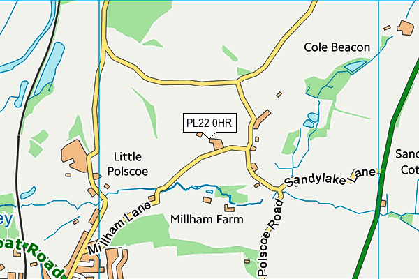 PL22 0HR map - OS VectorMap District (Ordnance Survey) PL22 0HR map - OS VectorMap District (Ordnance Survey)