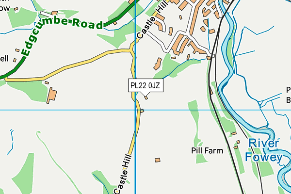 PL22 0JZ map - OS VectorMap District (Ordnance Survey) PL22 0JZ map - OS VectorMap District (Ordnance Survey)