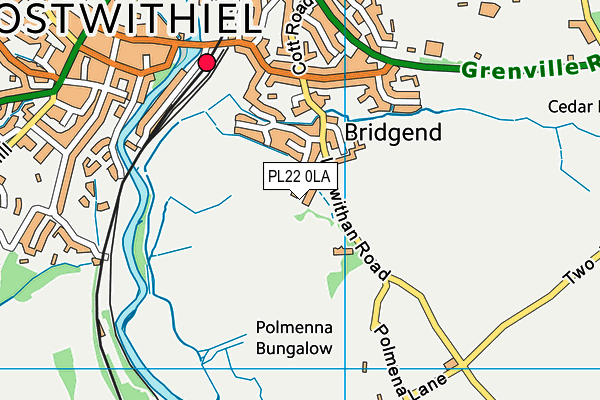 PL22 0LA map - OS VectorMap District (Ordnance Survey) PL22 0LA map - OS VectorMap District (Ordnance Survey)