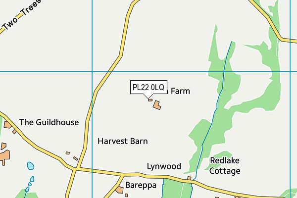 PL22 0LQ map - OS VectorMap District (Ordnance Survey) PL22 0LQ map - OS VectorMap District (Ordnance Survey)