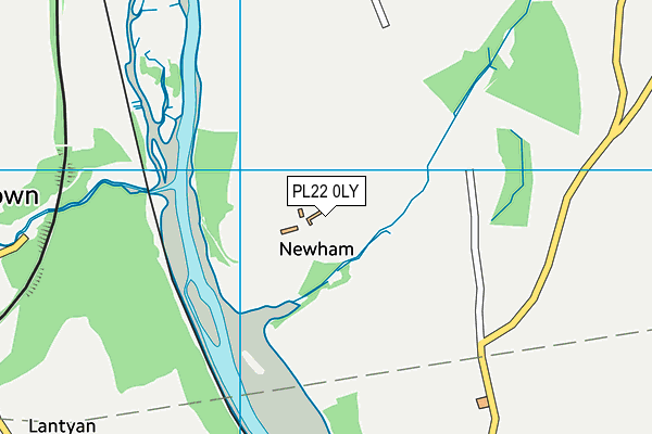 PL22 0LY map - OS VectorMap District (Ordnance Survey) PL22 0LY map - OS VectorMap District (Ordnance Survey)
