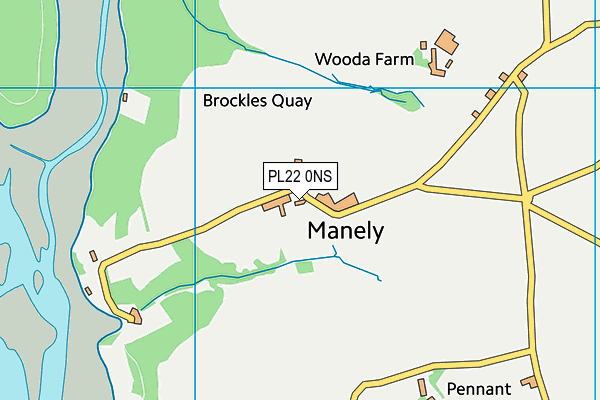 PL22 0NS map - OS VectorMap District (Ordnance Survey) PL22 0NS map - OS VectorMap District (Ordnance Survey)