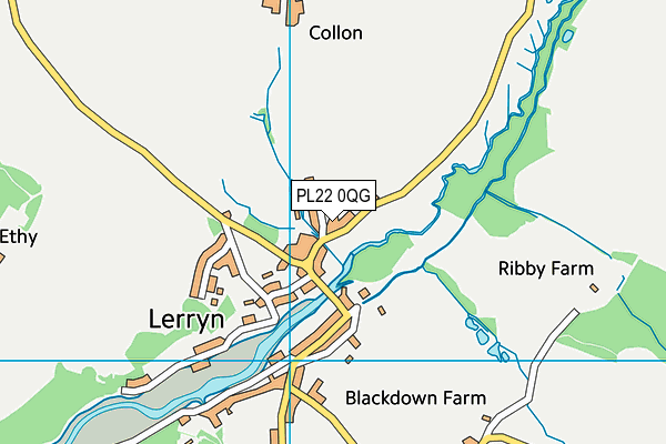 PL22 0QG map - OS VectorMap District (Ordnance Survey) PL22 0QG map - OS VectorMap District (Ordnance Survey)