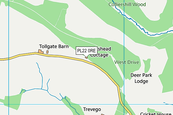 PL22 0RE map - OS VectorMap District (Ordnance Survey) PL22 0RE map - OS VectorMap District (Ordnance Survey)