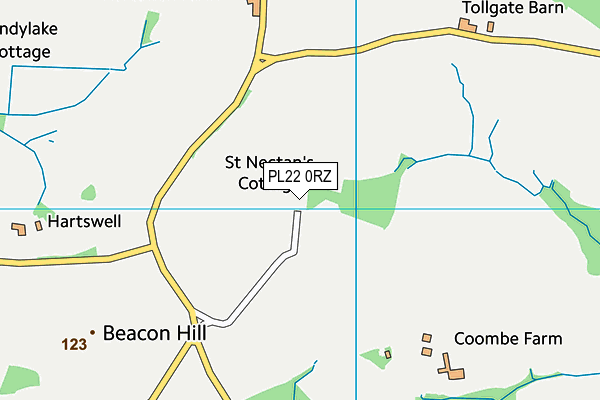 PL22 0RZ map - OS VectorMap District (Ordnance Survey) PL22 0RZ map - OS VectorMap District (Ordnance Survey)