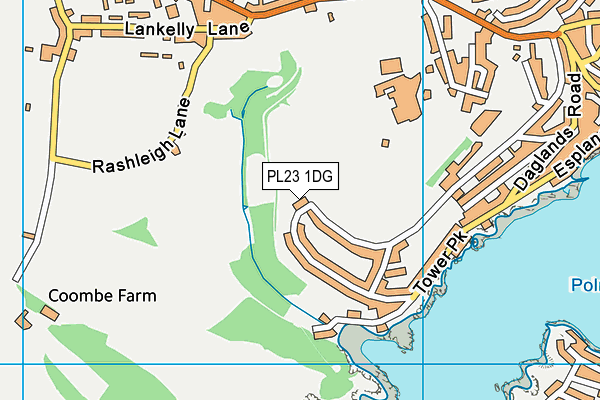 PL23 1DG map - OS VectorMap District (Ordnance Survey) PL23 1DG map - OS VectorMap District (Ordnance Survey)