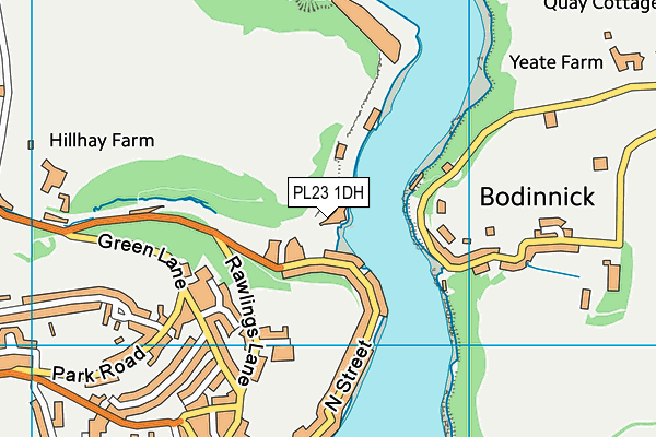 PL23 1DH map - OS VectorMap District (Ordnance Survey) PL23 1DH map - OS VectorMap District (Ordnance Survey)