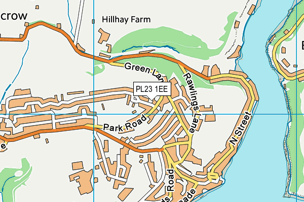 PL23 1EE map - OS VectorMap District (Ordnance Survey) PL23 1EE map - OS VectorMap District (Ordnance Survey)