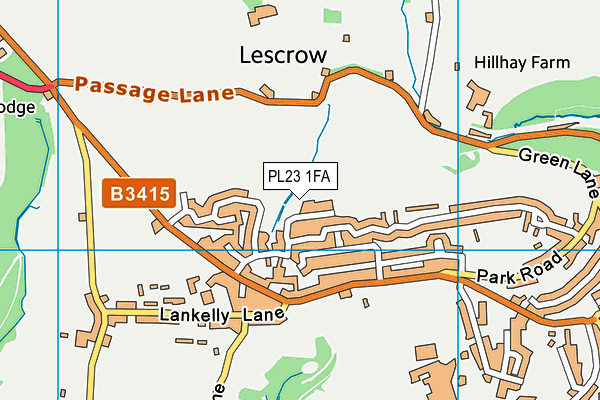 PL23 1FA map - OS VectorMap District (Ordnance Survey) PL23 1FA map - OS VectorMap District (Ordnance Survey)