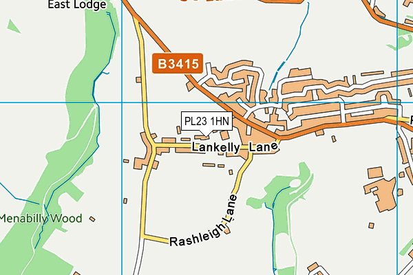 PL23 1HN map - OS VectorMap District (Ordnance Survey) PL23 1HN map - OS VectorMap District (Ordnance Survey)