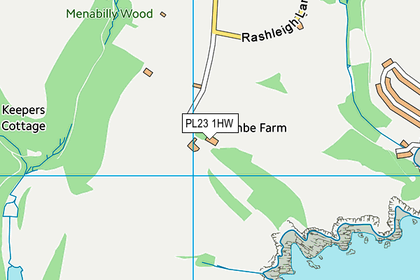PL23 1HW map - OS VectorMap District (Ordnance Survey) PL23 1HW map - OS VectorMap District (Ordnance Survey)