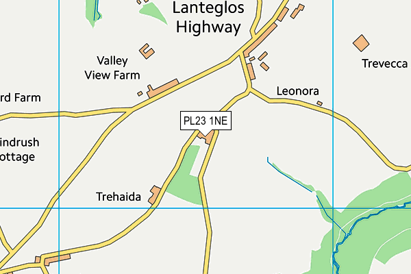 PL23 1NE map - OS VectorMap District (Ordnance Survey) PL23 1NE map - OS VectorMap District (Ordnance Survey)