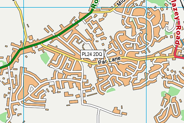 PL24 2DQ map - OS VectorMap District (Ordnance Survey) PL24 2DQ map - OS VectorMap District (Ordnance Survey)