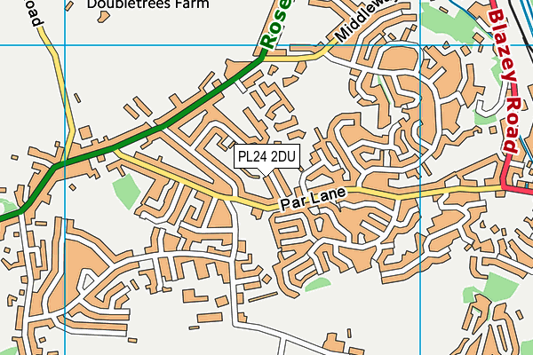 PL24 2DU map - OS VectorMap District (Ordnance Survey) PL24 2DU map - OS VectorMap District (Ordnance Survey)