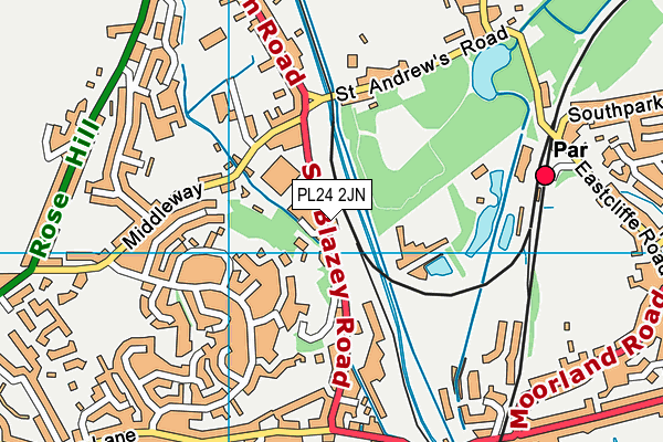 PL24 2JN map - OS VectorMap District (Ordnance Survey) PL24 2JN map - OS VectorMap District (Ordnance Survey)