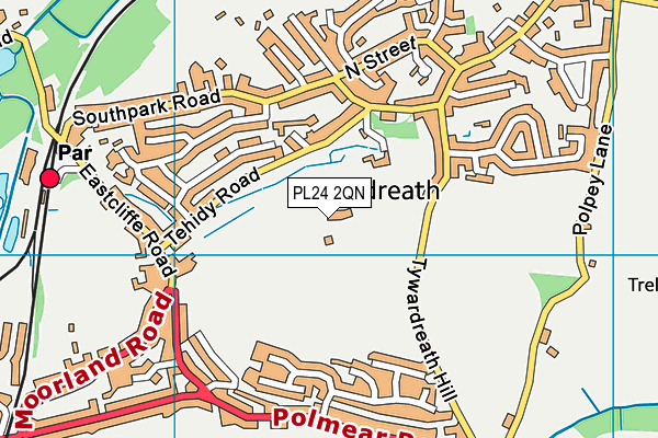 PL24 2QN map - OS VectorMap District (Ordnance Survey) PL24 2QN map - OS VectorMap District (Ordnance Survey)