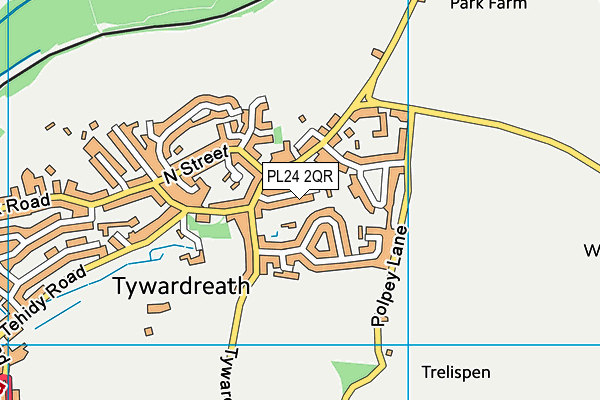 PL24 2QR map - OS VectorMap District (Ordnance Survey) PL24 2QR map - OS VectorMap District (Ordnance Survey)