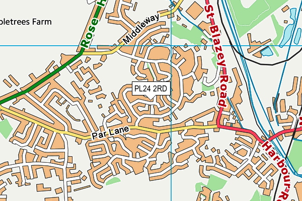 PL24 2RD map - OS VectorMap District (Ordnance Survey) PL24 2RD map - OS VectorMap District (Ordnance Survey)
