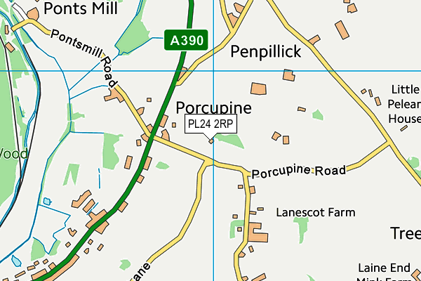 PL24 2RP map - OS VectorMap District (Ordnance Survey) PL24 2RP map - OS VectorMap District (Ordnance Survey)