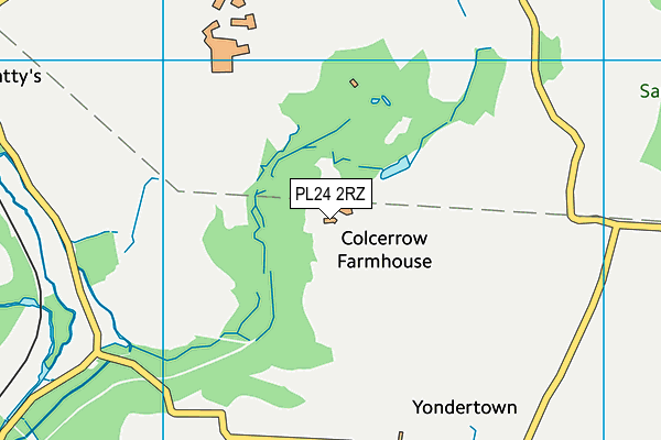 PL24 2RZ map - OS VectorMap District (Ordnance Survey) PL24 2RZ map - OS VectorMap District (Ordnance Survey)