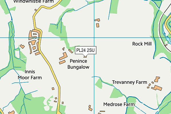 PL24 2SU map - OS VectorMap District (Ordnance Survey) PL24 2SU map - OS VectorMap District (Ordnance Survey)