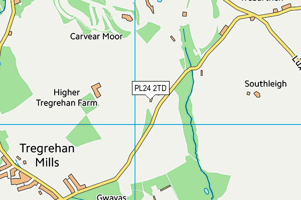 PL24 2TD map - OS VectorMap District (Ordnance Survey) PL24 2TD map - OS VectorMap District (Ordnance Survey)