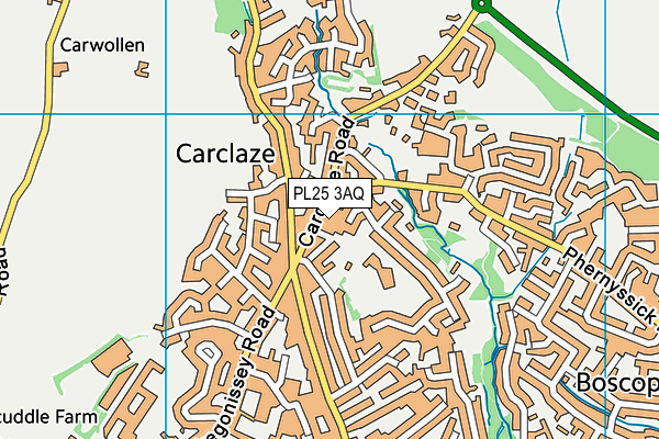 PL25 3AQ map - OS VectorMap District (Ordnance Survey) PL25 3AQ map - OS VectorMap District (Ordnance Survey)