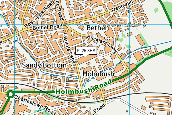 PL25 3HS map - OS VectorMap District (Ordnance Survey) PL25 3HS map - OS VectorMap District (Ordnance Survey)