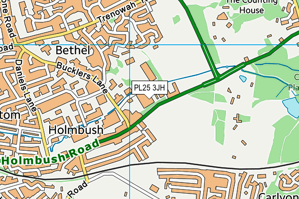 PL25 3JH map - OS VectorMap District (Ordnance Survey) PL25 3JH map - OS VectorMap District (Ordnance Survey)