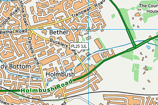 PL25 3JL map - OS VectorMap District (Ordnance Survey) PL25 3JL map - OS VectorMap District (Ordnance Survey)