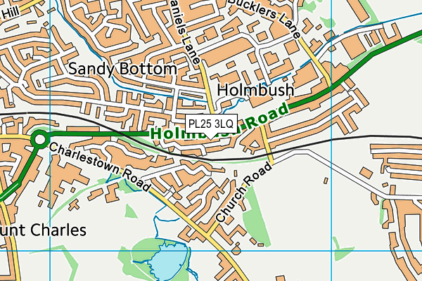 PL25 3LQ map - OS VectorMap District (Ordnance Survey)