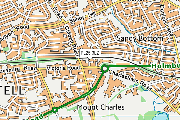 PL25 3LZ map - OS VectorMap District (Ordnance Survey) PL25 3LZ map - OS VectorMap District (Ordnance Survey)