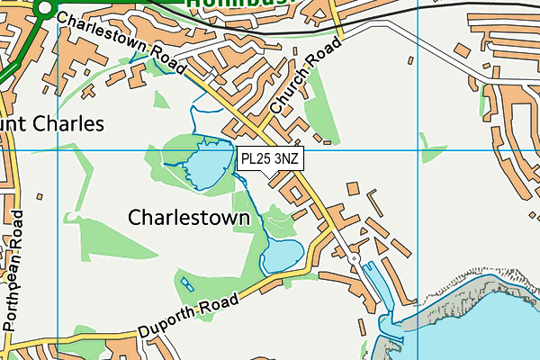 PL25 3NZ map - OS VectorMap District (Ordnance Survey) PL25 3NZ map - OS VectorMap District (Ordnance Survey)