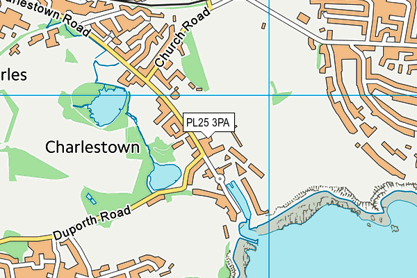 PL25 3PA map - OS VectorMap District (Ordnance Survey) PL25 3PA map - OS VectorMap District (Ordnance Survey)