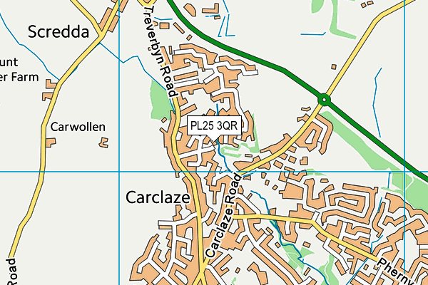 PL25 3QR map - OS VectorMap District (Ordnance Survey) PL25 3QR map - OS VectorMap District (Ordnance Survey)
