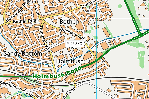 PL25 3XQ map - OS VectorMap District (Ordnance Survey) PL25 3XQ map - OS VectorMap District (Ordnance Survey)