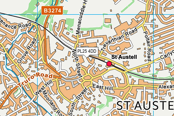 PL25 4DD map - OS VectorMap District (Ordnance Survey) PL25 4DD map - OS VectorMap District (Ordnance Survey)