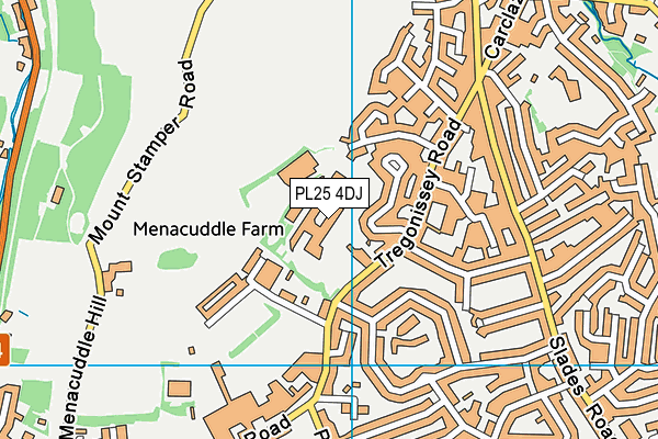 PL25 4DJ map - OS VectorMap District (Ordnance Survey) PL25 4DJ map - OS VectorMap District (Ordnance Survey)