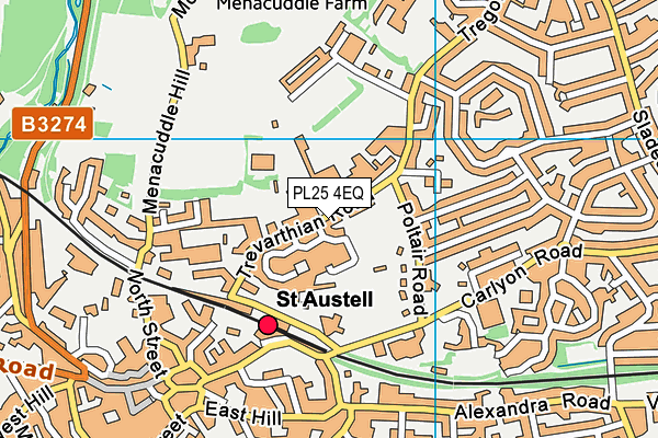 PL25 4EQ map - OS VectorMap District (Ordnance Survey) PL25 4EQ map - OS VectorMap District (Ordnance Survey)