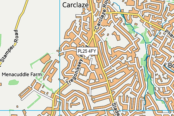 PL25 4FY map - OS VectorMap District (Ordnance Survey) PL25 4FY map - OS VectorMap District (Ordnance Survey)